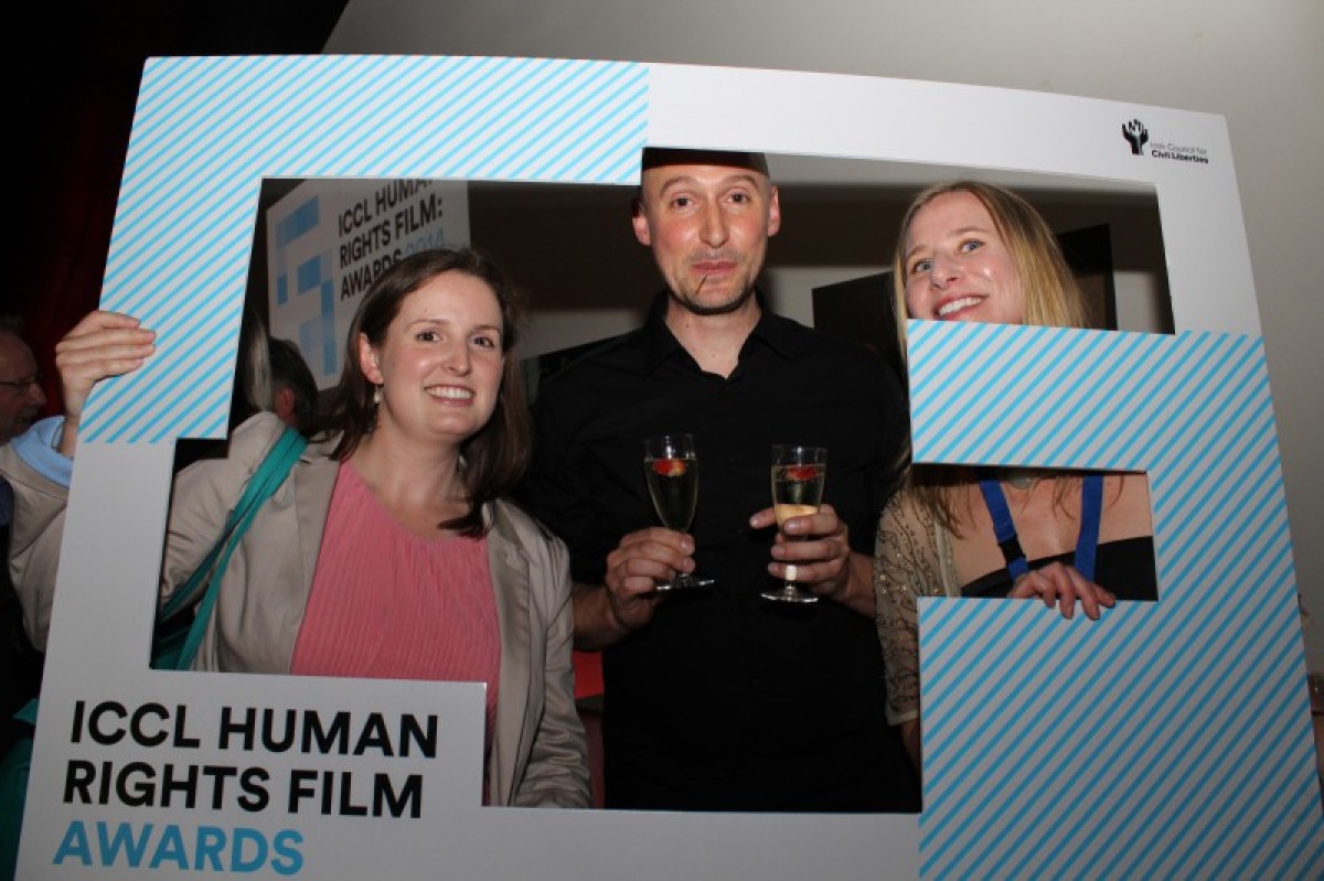 Dublin - Eric Esser Former ICCL team member Sinead Skelly with Karen Ciesielski of the ICCL and shortlisted filmmaker Eric Esser © Eric Esser