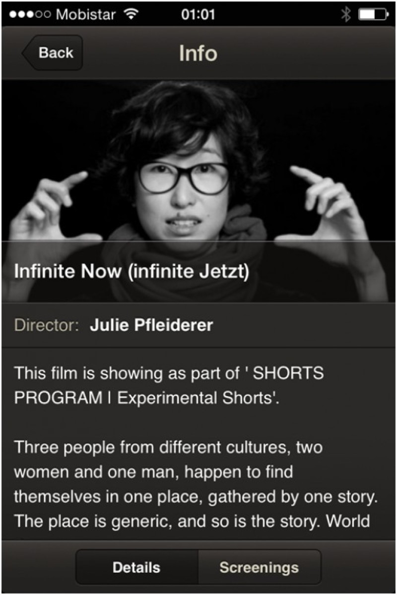 Infinite Jetzt in der FestivalApp © Julie Pfleiderer